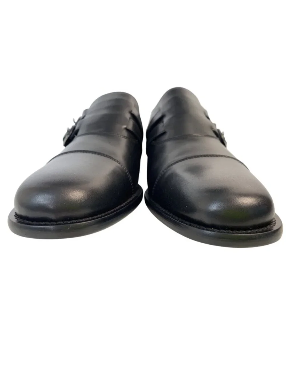 NWT Marchez Vous by Christophe Leather Mens Monk Strap Dress Shoes Size 9 Italy